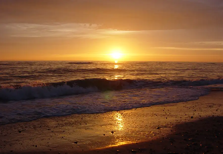 Sonnenuntergang an der dänischen Nordseeküste