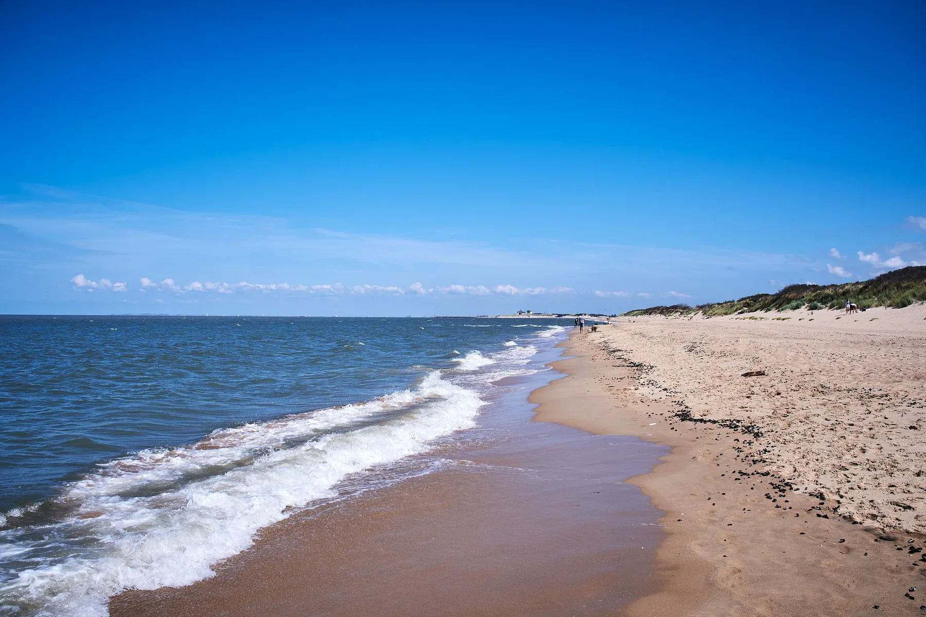 Sonnige Ferienlandschaft in Belgien